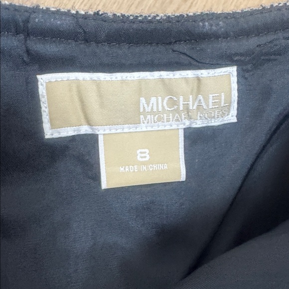 Michael Michael Kors Grey Wool Herringbone A-Line Skirt Size 8 - Picture 4 of 6